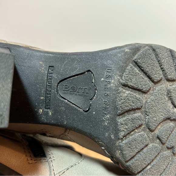 Born Natasha Taupe Leather Boots Sz 6.5 EUC - Picture 9 of 13